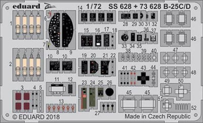Eduard 73628 B-25C/D 1/72