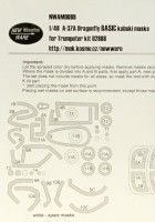 New Ware NWA-M0088 Mask A-37A Dragonfly BASIC (TRUMP 02888) 1/48