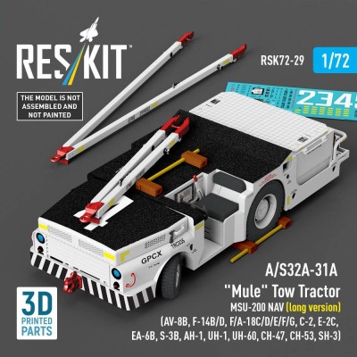 Reskit R72029 A/S32A-31A Tow Tractor MSU-200 NAV (long) 1/72