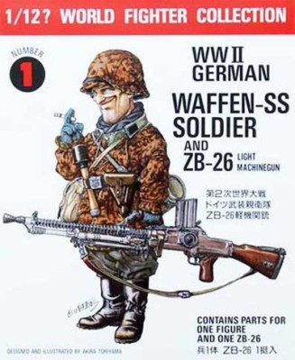 Fine Molds FT1  WWII German Waffen-SS Soldier and ZB-26 1/12  1/12