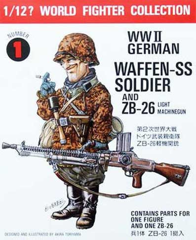 Fine Molds FT1  WWII German Waffen-SS Soldier and ZB-26 1/12  1/12