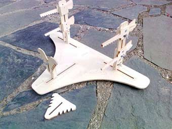 Jh Models JHM-32002 1/32 Wooden stand for bi-planes building/transport