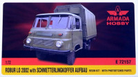 Armada Hobby E72157 ROBUR LO 2002 w/ Schmetterlinkgkoffer Aufbau 1/72