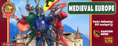 Ultima Ratio UR008 Medieval Europe Swiss Infantry XV centyri set.2 (Set of 024) 1:72
