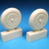 Barracuda Studios BCR32148 Messerschmitt Me-163B main wheels (designed to be used with Hasegawa and Meng Model kits) 1/32
