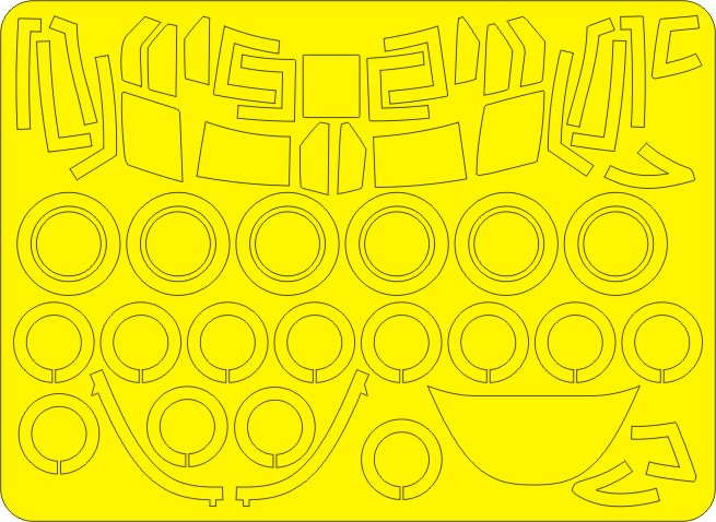 New Ware NWA-M0223 1/48 Mask ACH-47A Armed Chinook ADVANCED (ITAL)