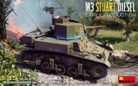 Miniart 35417 M3 Stuart Diesel Early Production (3x camo) 1/35