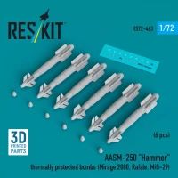 Reskit 72463 AASM-250 'Hammer' thermally protected bombs 1/72