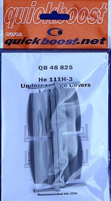 QuickBoost QB48825 He 111H-3 undercarriage covers (ICM) 1/48