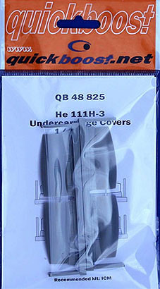 QuickBoost QB48825 He 111H-3 undercarriage covers (ICM) 1/48