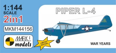 Mark 1 Models MKM-144156 Piper L-4 'War Years' (2-in-1) 1/144