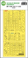 Art Scale 200-M32056 Messerschmitt Bf-110C-2/C-7 double-sided express masks 1/32
