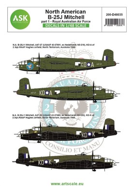Art Scale 200-D48035 North-American B-25J Mitchell part 1 1/48