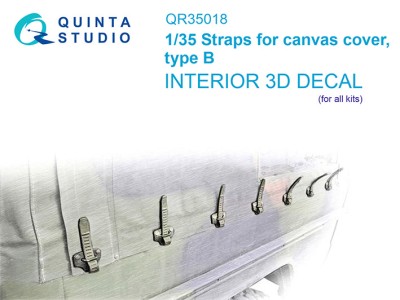 Quinta Studio QR35018 Ремешки для брезентового тента, тип B 1/35