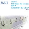 Quinta Studio QR35018 Ремешки для брезентового тента, тип B 1/35