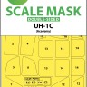 Art Scale 200-M35003 Bell UH-1C Huey canopy frame paint masks (inside & outside) 1/35