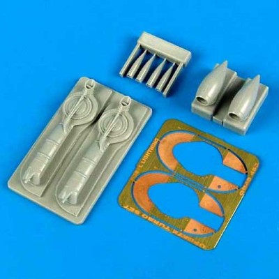 QuickBoost QB48463 P-38J Lightning update turbo &amp; air intakes 1/48