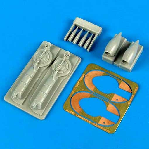 QuickBoost QB48463 P-38J Lightning update turbo & air intakes 1/48