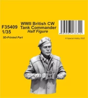 CMK F35409 British CW Tank Commander WWII (half-figure) 1/35
