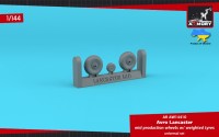 Armory ARAW14410 Avro Lancaster B.I/III wheels mid type with weighted tyres 1/144