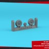 Armory ARAW14410 Avro Lancaster B.I/III wheels mid type with weighted tyres 1/144