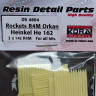 Kora Model DS4804 Rockets R4M Orkan Heinkel He 162 (2x 14 pcs.) 1/48