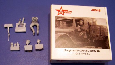A-resin 48048 	Водитель-красноармеец (1943-1945гг) 1/48