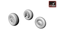 Armory ARAW48301 North-American T-28B Trojan wheels 1/48