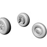 Armory ARAW48301 North-American T-28B Trojan wheels 1/48