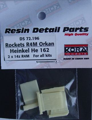 Kora Model DS72196 Rockets R4M Orkan He 162 (2x 14 pcs.) 1/72