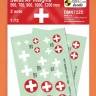 4+ Publications DMK7225 Decals Swiss AF Insignia (2 sets) 1/72