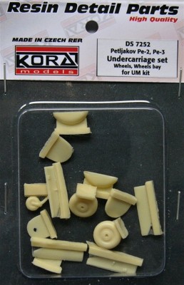 Kora Model DS7252 Petljakov Pe-2/Pe-3 - Undercarriage Set (UMM) 1/72