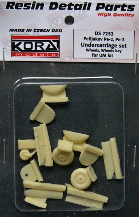 Kora Model DS7252 Petljakov Pe-2/Pe-3 - Undercarriage Set (UMM) 1/72