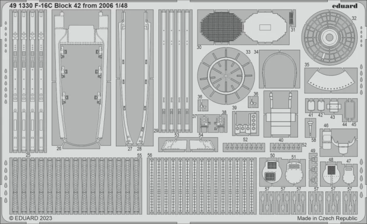 Eduard 491330 SET F-16C Block 42 from 2006 (KIN) 1/48