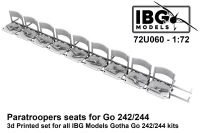 IBG Models U7260 Paratroopers seat for Go 242/244 (3D-Printed) 1/72
