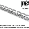 IBG Models U7260 Paratroopers seat for Go 242/244 (3D-Printed) 1/72