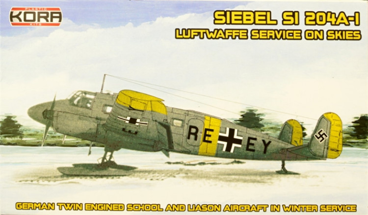Kora Model KPK72006 Siebel Si-204A-1 on skis (Luftwaffe service) 1/72