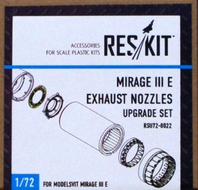 Reskit RSU72-0022 Mirage III E exhaust nozzles (MSVIT) 1/72