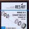 Reskit RSU72-0022 Mirage III E exhaust nozzles (MSVIT) 1/72