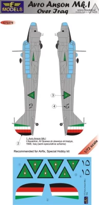 Lf Model C72279 Decals Avro Anson Mk.I over Iraq 1/72