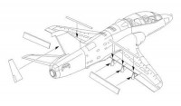 CMK 7198 Bae Hawk 100 series - control surfaces 1/72
