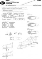 New Ware NWA-M0252 1/72 Mask F-101C Voodoo ADVANCED (VALOM 72095)