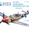 Quinta studio QD48094 Bf 109G-6 (для модели Eduard) 3D декаль интерьера кабины 1/48