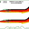 Model Maker Decals D48185 Lockheed F-104 German JaboG 34 25/50 Anniversary 1/48