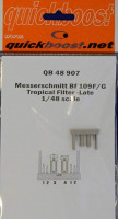 QuickBoost QB48907 Bf 109F/G tropical filter (late) 1/48