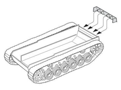 CMK B35063 Pz. Kpfw Correction Rear hull Armor 1/35