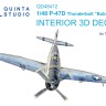 Quinta studio QD48412 P-47D Thunderbolt Bubbletop (Tamiya) 1/48