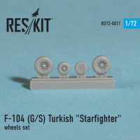 ResKit RS72-0011 F-104 (G/S) Turkish "Starfighter" wheels set 1/72