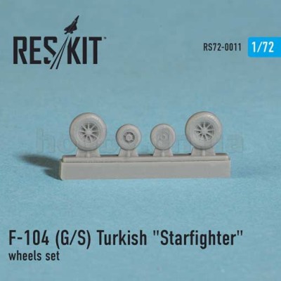 ResKit RS72-0011 F-104 (G/S) Turkish &quot;Starfighter&quot; wheels set 1/72