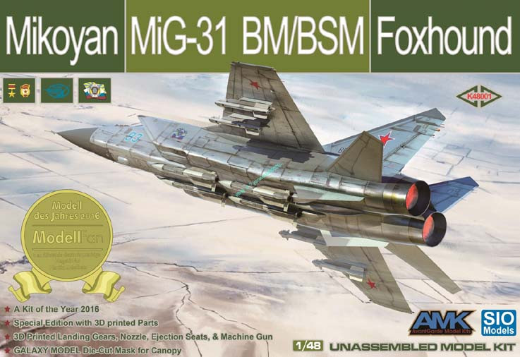 AMK K48001 SIO MODELS МиГ-31 БМ/БСМ Special Edition 1:48